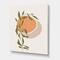 Designart - Abstract Orange Sun and Moon With Tropical Leaf - Modern Canvas Wall Art Print